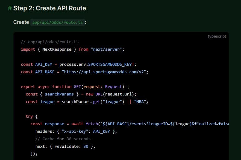 Build a Live Odds Comparison Dashboard