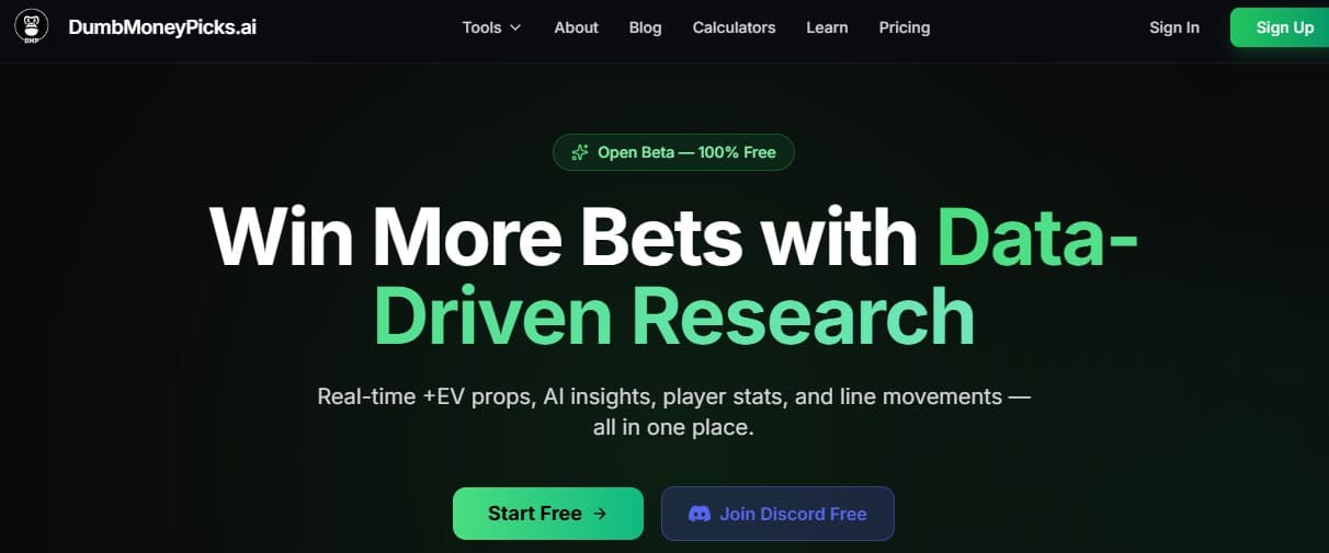 How DumbMoneyPicks.ai uses SportsGameOdds Data and Odds